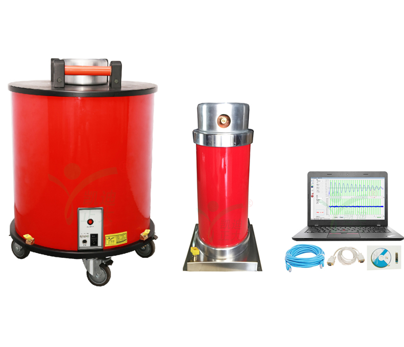 武漢KDDAC-30 電纜振蕩波局部放電檢測定位係統（35kV電纜試驗）